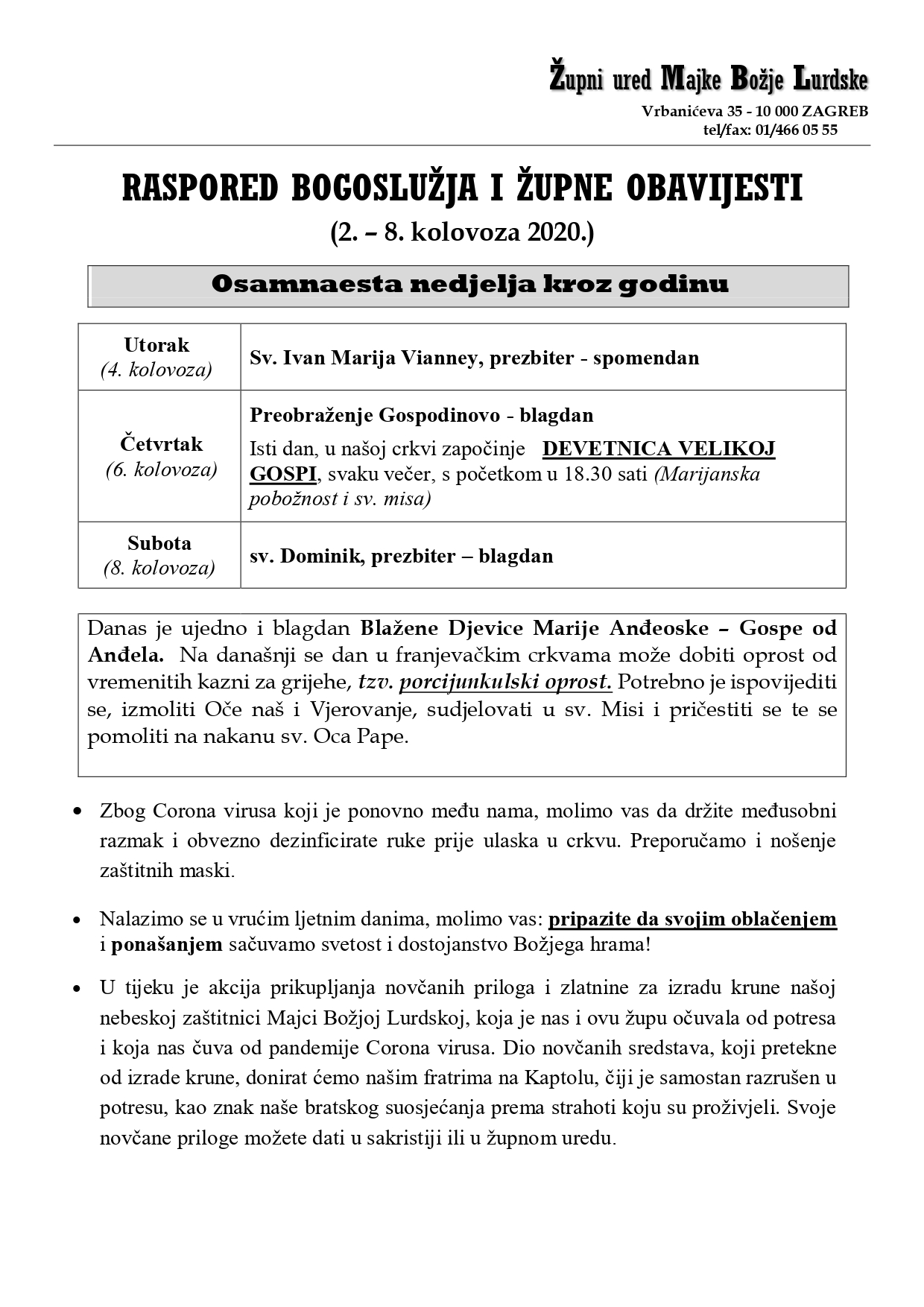 18. nedjelja kroz godinu