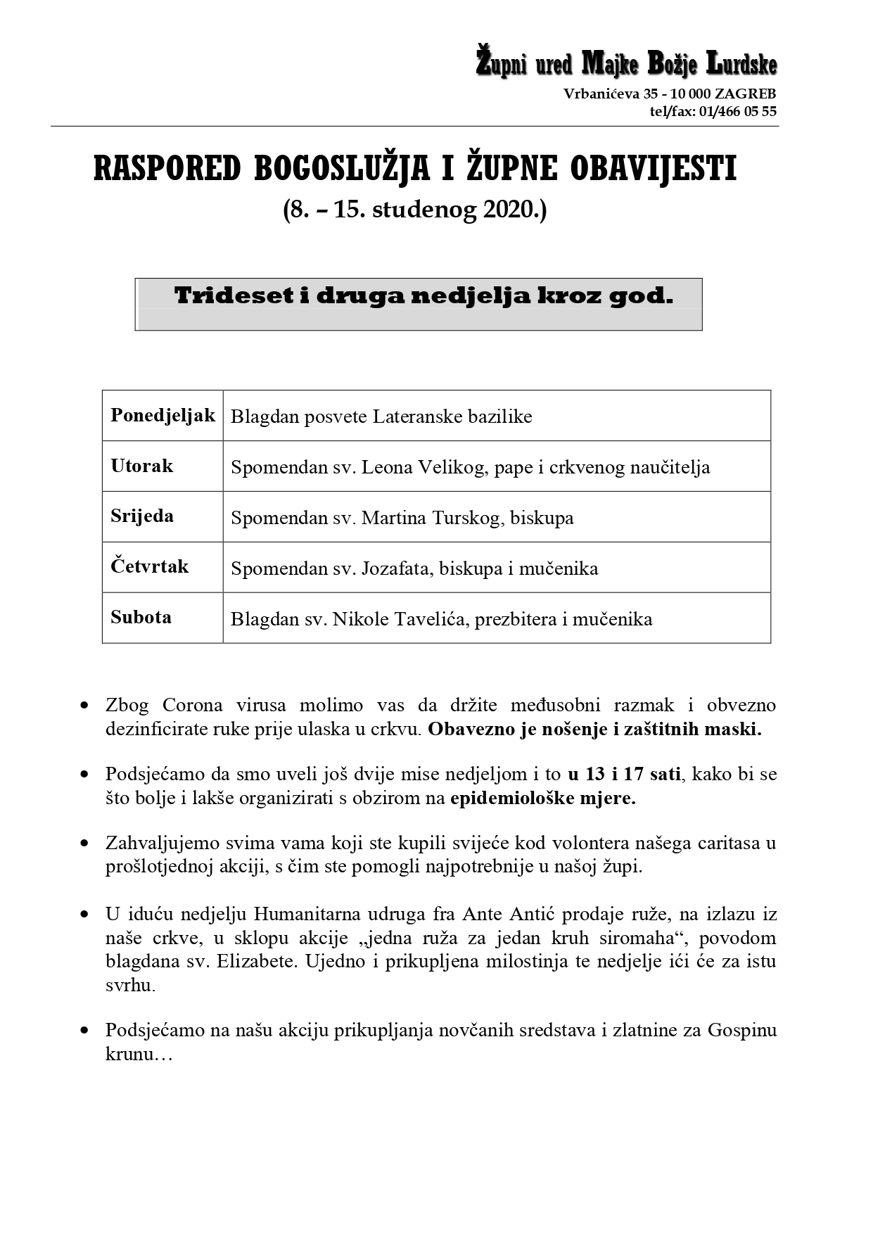 32. nedjelja kroz god.