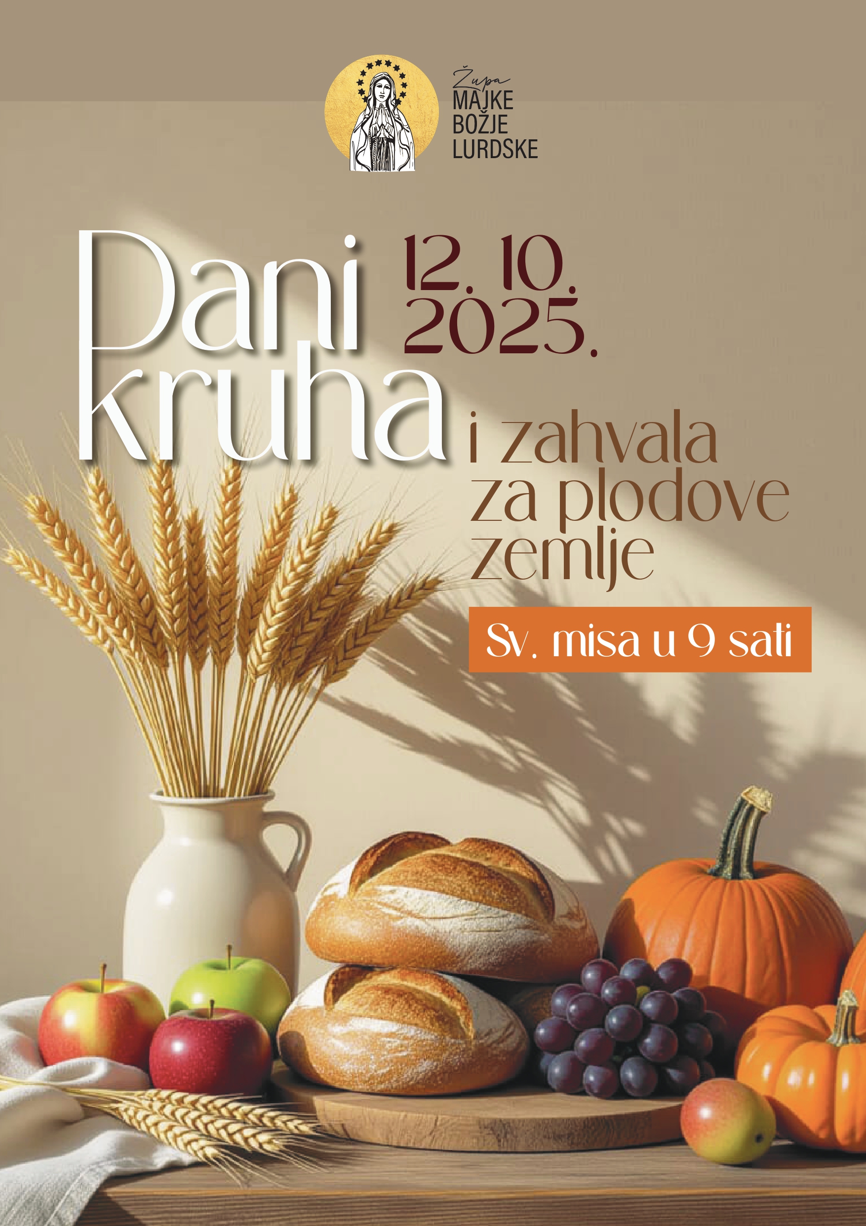 Dani kruha – nedjelja, 12. listopada 2025.