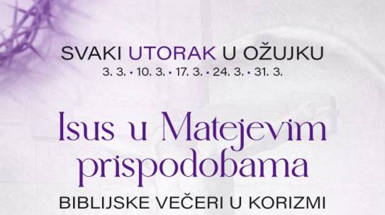 Biblijske večeri na temu “Isus Matejevih prispodoba”