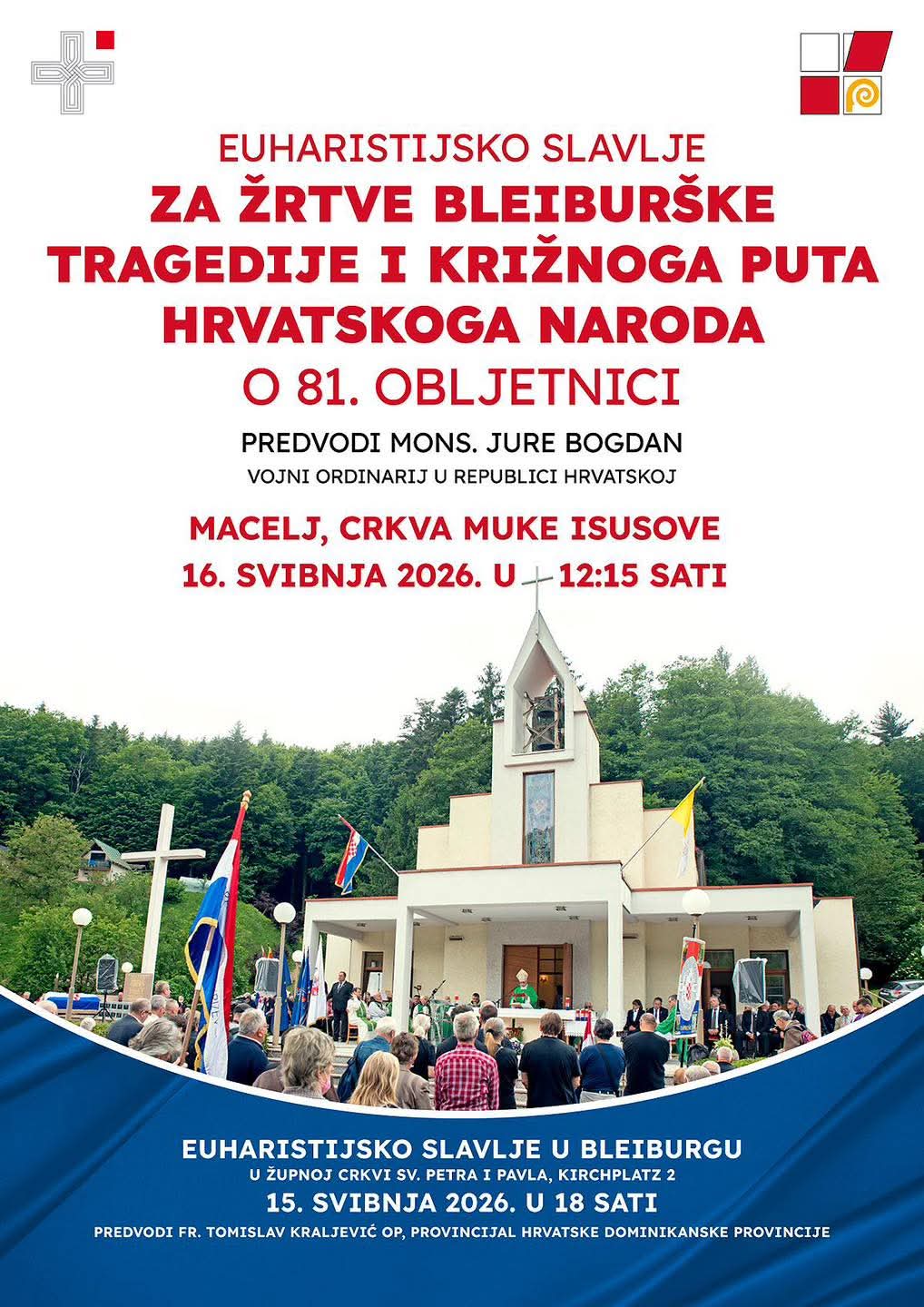 Misa za žrtve bleiburške tragedije i Križnoga puta hrvatskoga naroda u Maclju