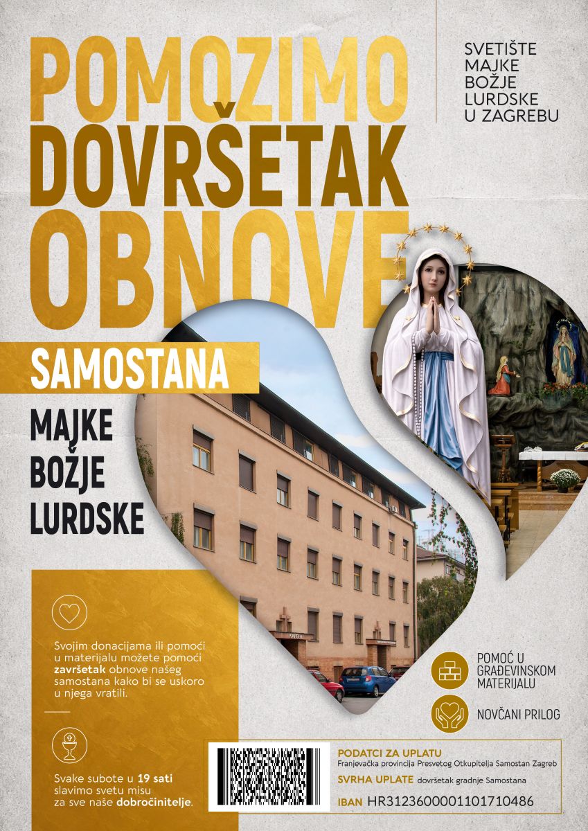 Pomozimo dovršetak obnove samostana