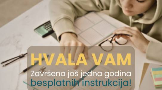 Završena još jedna godina besplatnih instrukcija! Hvala Vam!