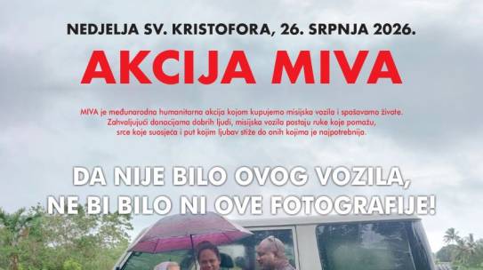 Dan akcije Miva: Papinska misijska djela pozivaju na prikupljanje sredstava za kupnju misijskih vozila