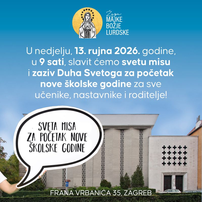 Zaziv Duha Svetoga za početak nove školske godine 2026./2027. Zaziv Duha Svetoga za početak nove školske godine 2026./2027.