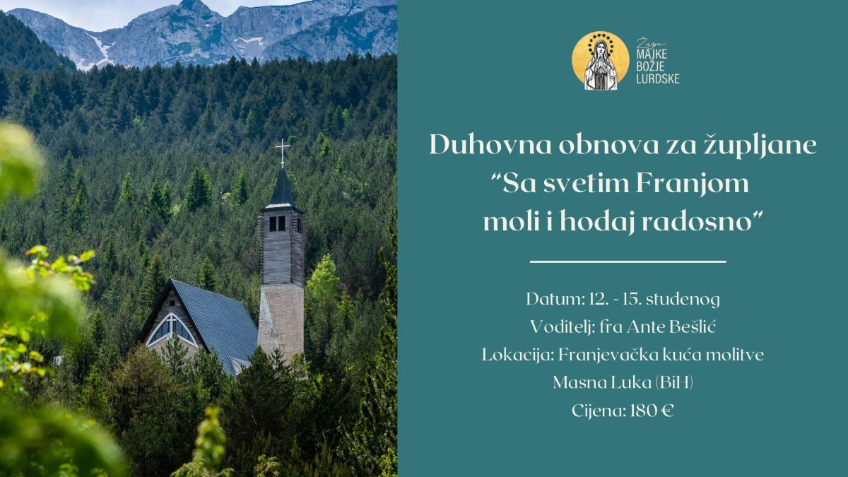 Duhovna obnova za župljane na temu “Sa svetim Franjom moli i hodaj radosno”