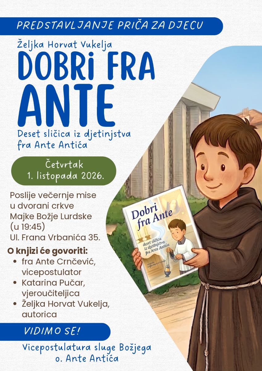 Predstavljanje priča za djecu “Dobri fra Ante”