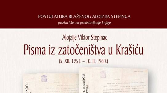 Predstavljanje knjige “Alojzije Viktor Stepinac – Pisma iz zatočeništva u Krašiću”