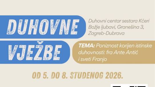 Humanitarna udruga fra Ante Antić organizira duhovne vježbe