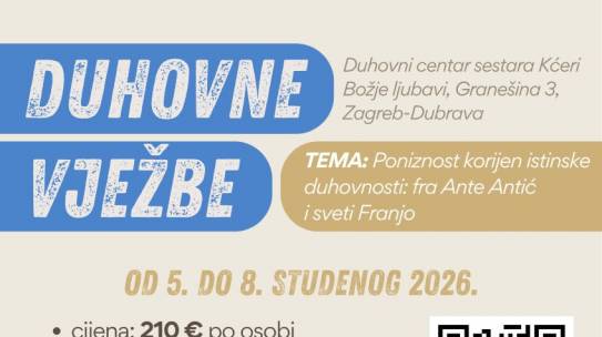 Humanitarna udruga fra Ante Antić organizira duhovne vježbe
