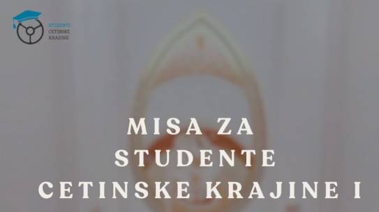 Poziv studentima Cetinske krajine na svetu misu u Zagrebu