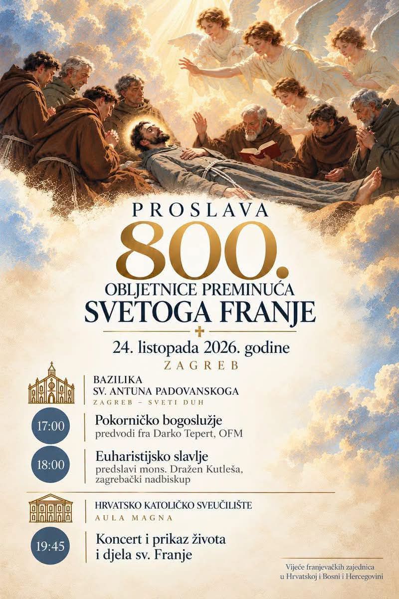 Proslava u povodu Godine sv. Franje u Zagrebu Proslava u povodu Godine sv. Franje u Zagrebu